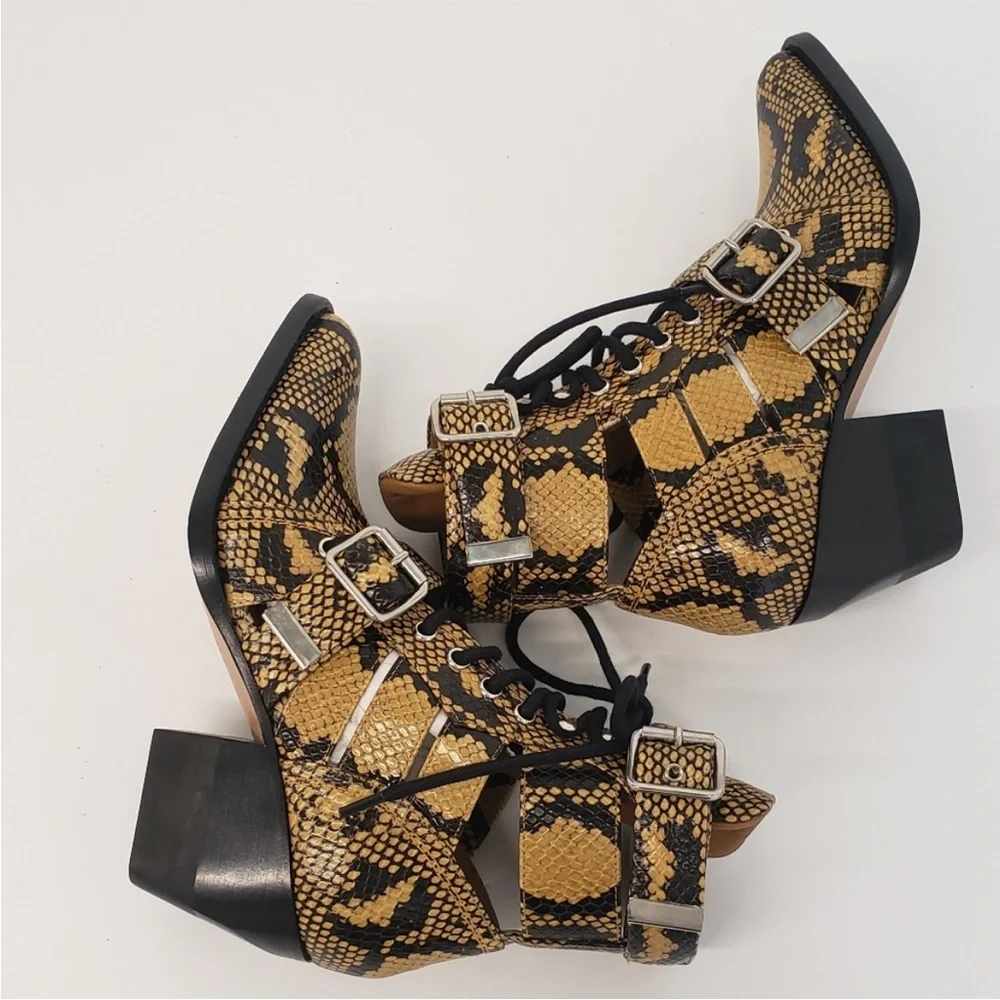 Chloe Rylee Python Print Medium Ankle
Boots - Picture 3 of 14